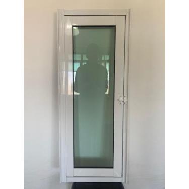 Imagem de Vitrô Capelinha Em Alumínio Branco Linha 25 Premium Vidro Verde A 100 