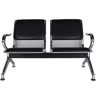 Imagem de lylunnamsp Cadeiras de sala de espera, para recepção de hóspedes, banco de hóspedes, para aeroporto, hospital, banco, salão de barbeiro, sala de conferência, 2 lugares