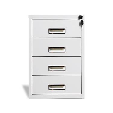 Imagem de 3FLQOOPP Armário de arquivo Armário de metal Armário de arquivo de escritório Gabinete baixo com gaveta de ferramentas de trava Armário pequeno Armário de armazenamento Varanda Armário de