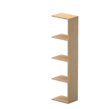 Imagem de Estante de madeira maciça de carvalho branco, armário de parede de armazenamento de madeira (cor: carvalho, tamanho: A3 adiciona 39,5 x 28 x 120 cm) (nogueira A4 adiciona 39,5 x 28 x 160 cm)