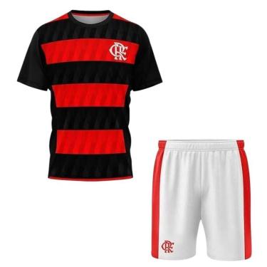 Imagem de Conjunto Braziline Flamengo Mini Craque Infantil  - Vermelho e Preto 8-Masculino