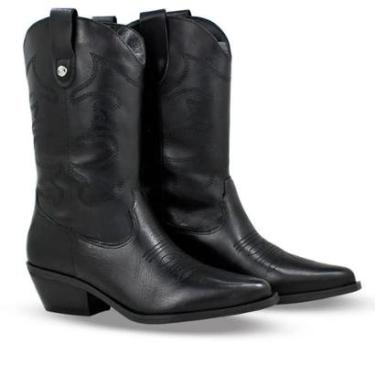 Imagem de Bota Couro Bottero Western XXIII Feminina - Preto - 38-Feminino