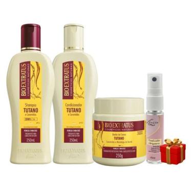 Imagem de Kit 1 Shampoo 1 Condicionador 1 Banho creme Tutano 250 ml BioExtratus 