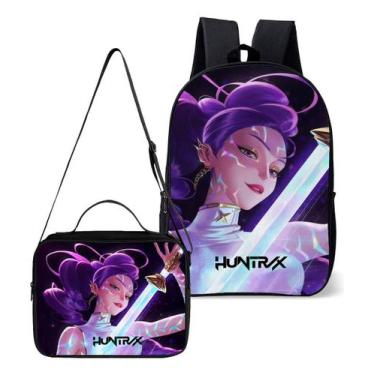 Imagem de Mochila Simples Com Lancheira Termica Kit Infantil Escolar Estampa Kpo