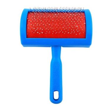 Imagem de Rasqueadeira Pet Plástico Tamanho M (Cor Sortida) - Escova de Pelo Pet