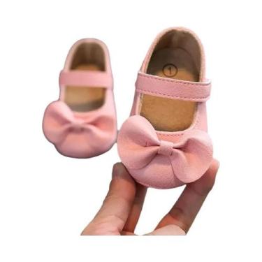 Imagem de Sapatos Mary Jane Leves E Antiderrapantes Para Meninas, Cor Sólida, Ca
