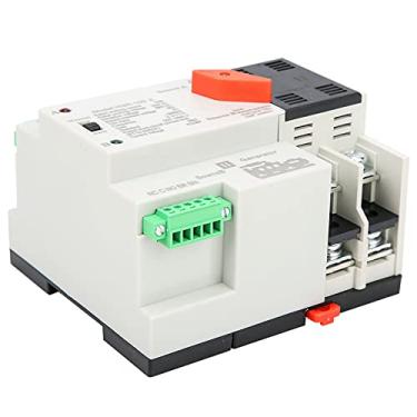 Imagem de Garosa Interruptor de Transferência Automática de Energia Dupla W2R-100, Mini Comutação Rápida 100A, Interruptor de Transferência de Energia 2P para Caixas de Distribuição PZ30