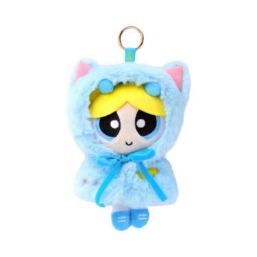 Imagem de Boneca De Pelúcia Anime Das Powerpuff Girls De 15cm Com Laço E Vestido