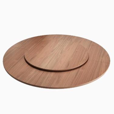 Imagem de Mesa grande redonda dobrável, mesa de jantar dobrável para famílias pequenas, mesa de jantar redonda para casa com disco giratório, mesa redonda grande dobrável com quatro dobras, extensor de mesa