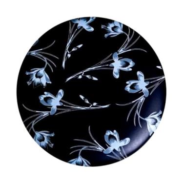 Imagem de Banqueta Baixa Sem Encosto Total Black - Banco de Plástico para Área de Churrasco e Bar, Banqueta Plastico Prática, Kit de Assentos Versáteis para Ambientes Externos e Internos(PRETO FLORAL,KIT COM 1)