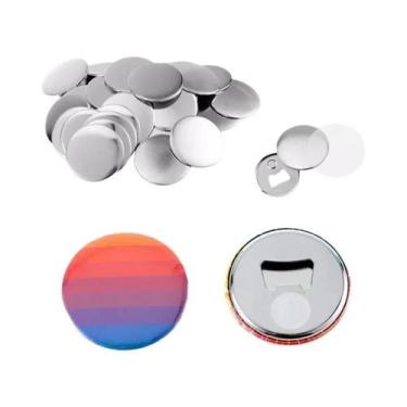 Imagem de Peças De Metal Para Botões De 58mm, 50 Peças, Ímã De Geladeira, Abrido