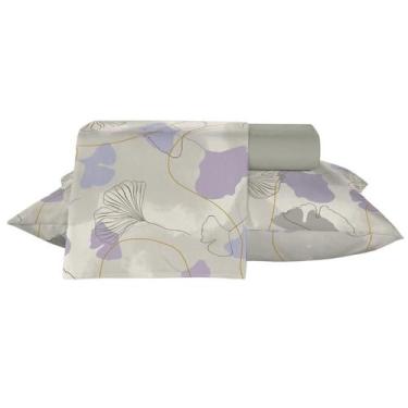 Imagem de Jogo de Cama Teka Queen 100% Algodão Percal 150 Fios 4 Peças, Encanto