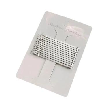 Imagem de Conjunto De 12 Grampos De Cabelo Prateados Para Mulheres, Acessórios D