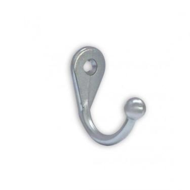 Imagem de Kit 10 Cabide Gancho Simples Grande Zincado Ref 21101 - Loth