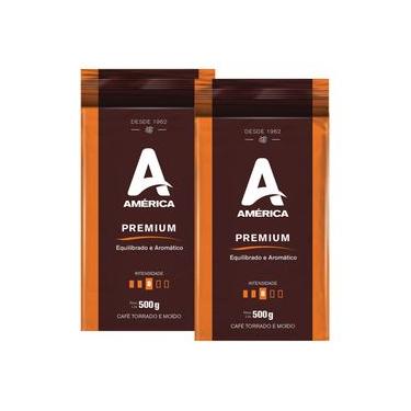 Imagem de Café Torrado e Moído Vácuo Premium - 2 Pacotes de 500g