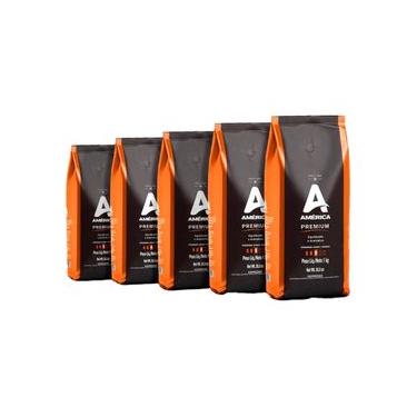 Imagem de Café Torrado em Grãos Premium - 5 Pacotes de 1 kg