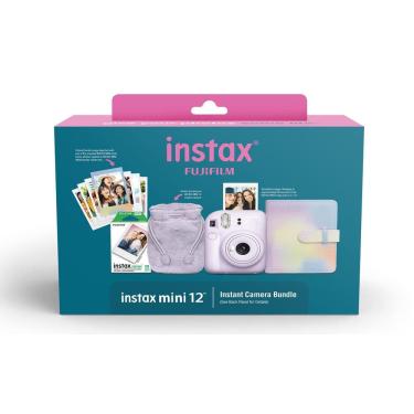 Imagem de Câmera Fujifilm INSTAX Mini 12 roxa com pacote de férias 2024