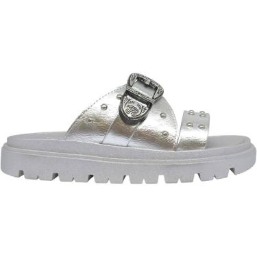Imagem de Tamanco Feminino Papete Casual Dia a Dia Passeio Verão com Fivela Tratorado Conforto Moleca 5504.403