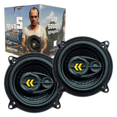 Imagem de Kit Bravox Alto Falante Revo 5" Pol Triaxial 140w rms par
