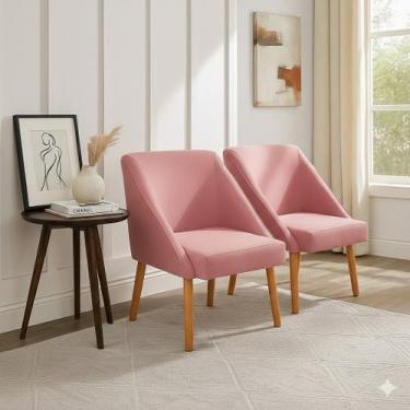 Imagem de Kit 02 Cadeiras Confortaveis Liz Suede variações - Sonho das Poltronas