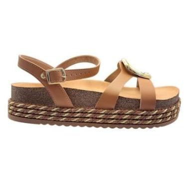 Imagem de Sandália Feminina Tiras Papete Napa Turim Beira Rio-Feminino