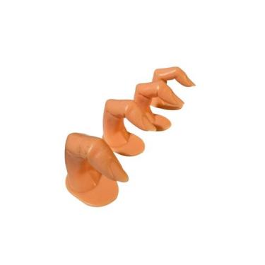 Imagem de Kit 4 Dedos Postiço Treinamento Manicure Unhas Gel Acrigel - 000027683