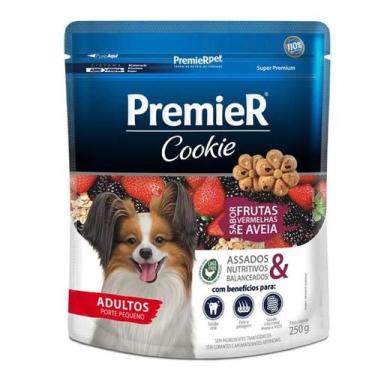 Imagem de Biscoito Premier Cookie Raças Pequenas Adulto Frutas Vermelhas 250g