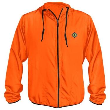 Imagem de Jaqueta Corta Vento Masculino Orange Light Brasil WSS Brasil, Laranja,