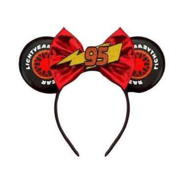 Imagem de Tiara De Orelhas Do Mickey E Da Minnie Com Laços De Lantejoulas, Acess