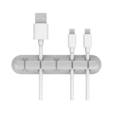 Imagem de Organizador De Cabos De Silicone Para Mesa, Suporte Para Cabos USB, Mo