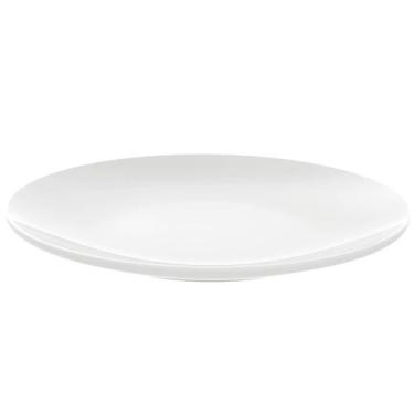 Imagem de Prato de Sobremesa Porcelana Tramontina Leonora 19cm Branco Raso Cupê 