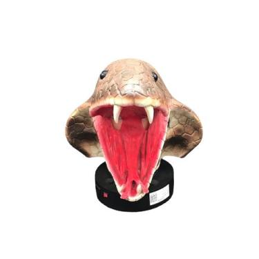Imagem de Máscara de fantasia de cosplay Halloween Horror Animal Python Cobra - 