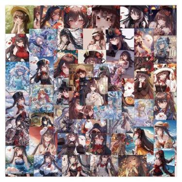 Imagem de Adesivos Genshins Impacts, vinil impermeável, anime, 62 unidades - yiw