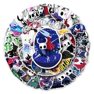 Imagem de Adesivos Hollows Knights Anime em vinil impermeável, 50 unidades/pacot