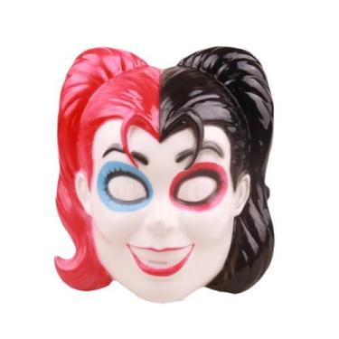 Imagem de Máscara de Halloween Harleys Quinn Cosplay Creepy Headgear M - yiweisa