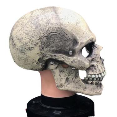 Imagem de Máscara de cosplay, caveiras com boca em movimento, látex de Halloween