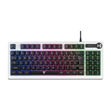 Imagem de Teclado Gamer Force One Spectre, RGB, Formato Especial De Membrana, Branco - FR.TC.SP.01-Unissex