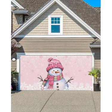 Imagem de Capa de banner de porta de garagem Cantando no Natal 2,1 x 4,9 m - Sin