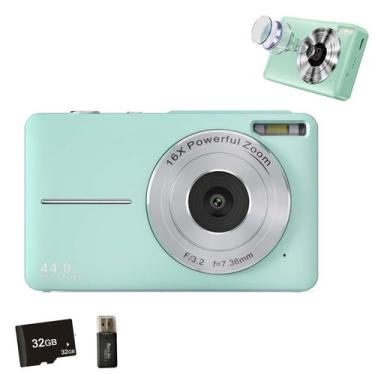 Imagem de Câmera Digital RetroSnap 44 MP FHD 1080P 16X Zoom 32 GB Azul - Zhongch