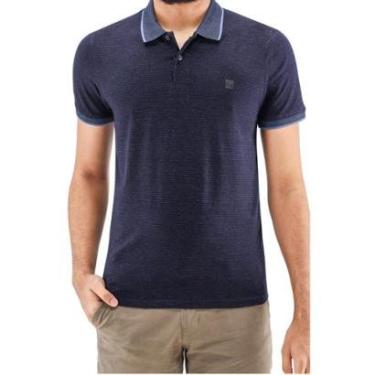Imagem de Camisa Polo Manga Curta Slim Masculina Ogochi 007513004 Marinho-Masculino