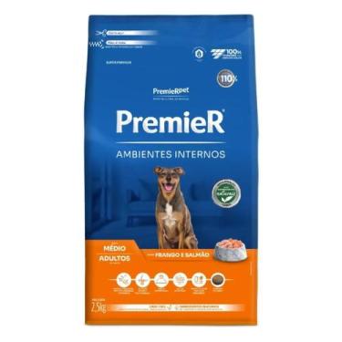 Imagem de Ração Premier Ambientes Internos Cães Adultos Porte Médio Frango e Sal