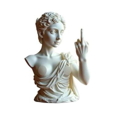 Imagem de Busto Grego De Apolo Em Resina 3D, Estátua Da Deusa De Viena, Decoraçã