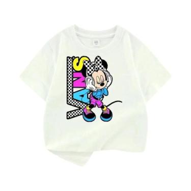 Imagem de Camiseta De Verão Para Bebês Meninas Com Estampa Da Minnie Da Disney, 