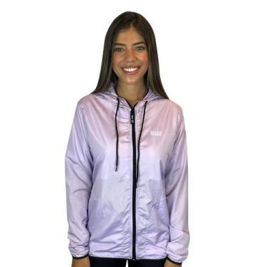 Imagem de Jaqueta Corta Vento Feminino Lilás WSS Brasil Beach Tennis, Roxo, G