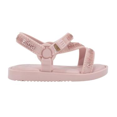 Imagem de Sandália Mini Melissa Stripes M Lover bb Rosa Claro