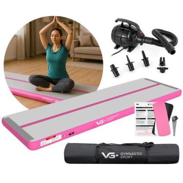 Imagem de Tapete Colchão Ginástica Inflável 7 Metros com Bomba Elétrica Vg Plus 