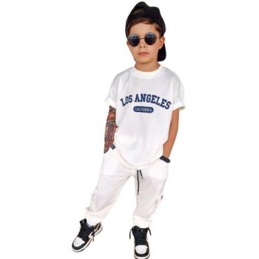 Imagem de Conjunto de Malha Infantil Menino Juvenil Camiseta e Calça - Ewg Moda 