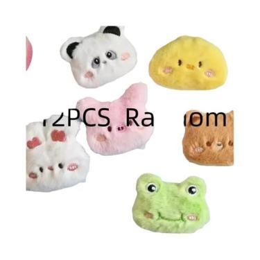 Imagem de Broche De Pelúcia De Coelho, Panda E Sapo Em Desenho Animado, Alfinete