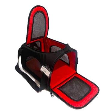 Imagem de Bolsa Transporte Flexível Pets Cia Air Canada Boeing 789 - Vermelha - 