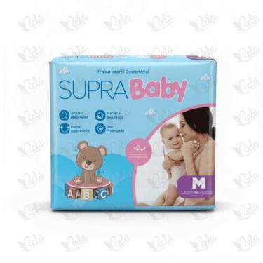 Imagem de Fralda Descartável Supra Baby Hiper M 66 Unidades